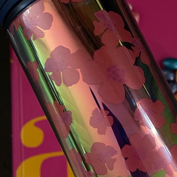 NEW SET🥤STARBUCKS Summer 2022 Dichromatic Flowers Cup & Soft Touch Tumbler - Picture 8 of 14